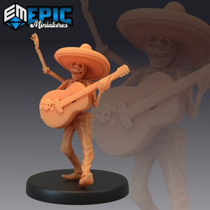 Skeleton Musician (Guitar) - Epic Miniatures Wargaming D&D DnD