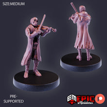 Load image into Gallery viewer, Skeleton Musician (Violin) - Epic Miniatures Wargaming D&amp;D DnD