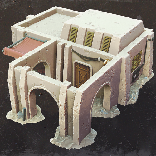 Nilo's Cipher Den - Mos Jemra - Multiverse - Terrain Wargaming D&D DnD