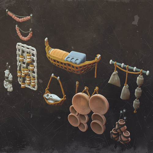 Street Market Wares - Mos Jemra - Multiverse - Terrain Wargaming D&D DnD