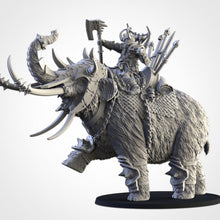 Load image into Gallery viewer, Khan on Mammoth - Northern Ogres - Txarli Factory Monster D&amp;D DnD