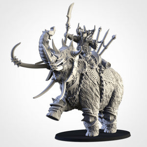 Khan on Mammoth - Northern Ogres - Txarli Factory Monster D&D DnD