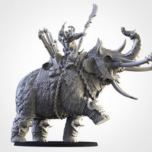 Load image into Gallery viewer, Khan on Mammoth - Northern Ogres - Txarli Factory Monster D&amp;D DnD