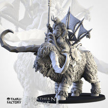 Load image into Gallery viewer, Khan on Rock Aurochs - Northern Ogres - Txarli Factory Monster D&amp;D DnD