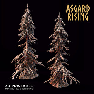 Infected Conifers Spruce Modular Forest Set - Asgard Rising Miniatures - Wargaming D&D DnD