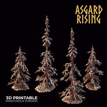 Load image into Gallery viewer, Infected Conifers Spruce Modular Forest Set - Asgard Rising Miniatures - Wargaming D&amp;D DnD