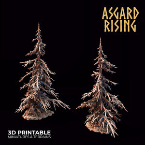 Infected Conifers Spruce Modular Forest Set - Asgard Rising Miniatures - Wargaming D&D DnD