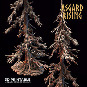 Infected Conifers Spruce Modular Forest Set - Asgard Rising Miniatures - Wargaming D&D DnD