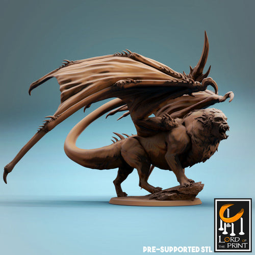 Manticore - Stand - Highest Peak and Lowest Cavern - Rescale Miniatures - Wargaming D&D DnD