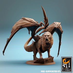 Manticore Set - Highest Peak and Lowest Cavern - Rescale Miniatures - Wargaming D&D DnD