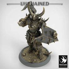 Load image into Gallery viewer, Olaf&#39;s Light Soldier with Axe and Shield - Chief - Unchained - Rescale Miniatures - Wargaming D&amp;D DnD