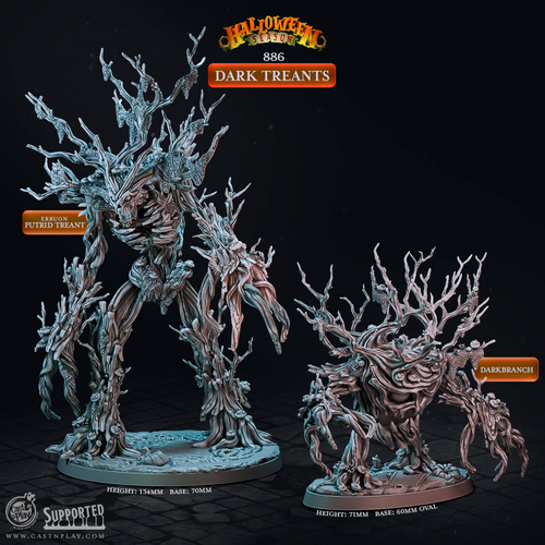 Dark Treants - Halloween Season - CastNPlay - Terrain Wargaming D&D DnD 28mm 32mm 40mm 54mm