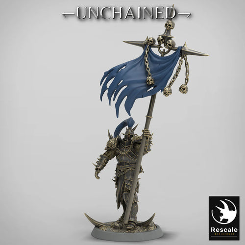 Olaf's Light Soldier with Banner - Unchained - Rescale Miniatures - Wargaming D&D DnD