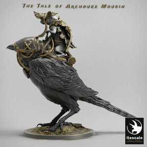Standing Magpie - Mounted - The Tale of Archduke Mousin - Rescale Miniatures - Wargaming D&D DnD