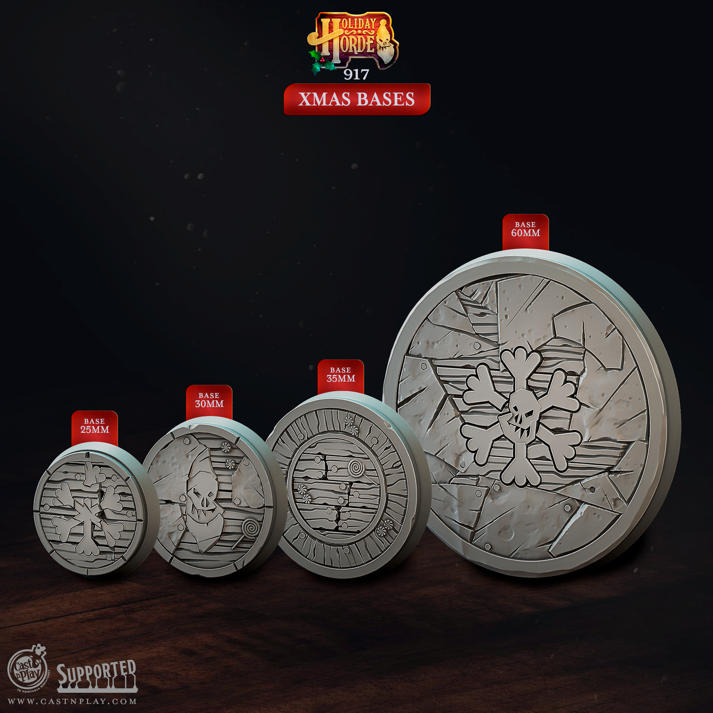 Xmas Bases - Holiday Horde - CastNPlay - Terrain Wargaming D&D DnD