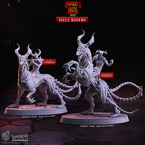 Hell Riders - Demon's Gate - CastNPlay - Terrain Wargaming D&D DnD 28mm 32mm 40mm 54mm