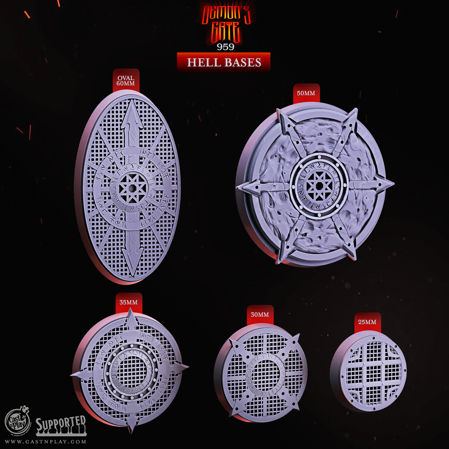 Hell Bases - Demon's Gate - CastNPlay - Terrain Wargaming D&D DnD