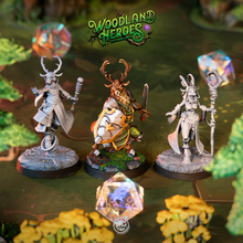 Load image into Gallery viewer, Deerfolk Guardians - Woodland Heroes - CastNPlay - Terrain Wargaming D&amp;D DnD 28mm 32mm 40mm 54mm