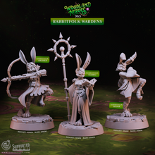 Load image into Gallery viewer, Rabbitfolk Wardens - Woodland Heroes - CastNPlay - Terrain Wargaming D&amp;D DnD 28mm 32mm 40mm 54mm
