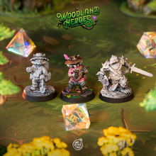Load image into Gallery viewer, Burrower Heroes - Woodland Heroes - CastNPlay - Terrain Wargaming D&amp;D DnD 28mm 32mm 40mm 54mm