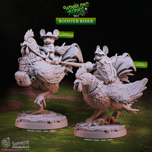 Load image into Gallery viewer, Rooster Riders - Woodland Heroes - CastNPlay - Terrain Wargaming D&amp;D DnD 28mm 32mm 40mm 54mm