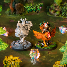 Load image into Gallery viewer, Rooster Riders - Woodland Heroes - CastNPlay - Terrain Wargaming D&amp;D DnD 28mm 32mm 40mm 54mm