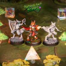 Load image into Gallery viewer, Foxfolk Defenders - Woodland Heroes - CastNPlay - Terrain Wargaming D&amp;D DnD 28mm 32mm 40mm 54mm
