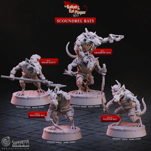 Scoundrel Rats - The Ballad of the Rat Plague - CastNPlay - Terrain Wargaming D&D DnD 28mm 32mm 40mm 54mm