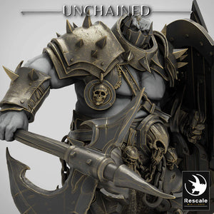 Olaf's Efreim Heavy Soldier - Great Axe - Unchained - Rescale Miniatures - Wargaming D&D DnD