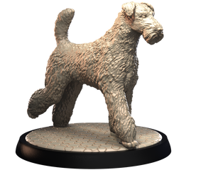 Airedale Terrier - Dogs Vol 1 - 3D IP Studios - Terrain Wargaming D&D DnD 28mm 32mm 40mm 54mm 75mm 100mm 125mm