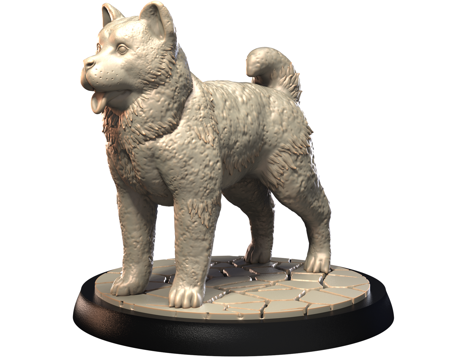 Akita (American) - Dogs Vol 1 - 3D IP Studios - Terrain Wargaming D&D DnD 28mm 32mm 40mm 54mm 75mm 100mm 125mm