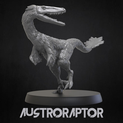 Austroraptor - Dinosaurs Set 3 - 3D IP Studios - Terrain Wargaming D&D DnD 28mm 32mm 40mm 54mm 75mm 100mm 125mm