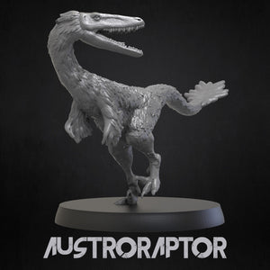 Austroraptor - Dinosaurs Set 3 - 3D IP Studios - Terrain Wargaming D&D DnD 28mm 32mm 40mm 54mm 75mm 100mm 125mm