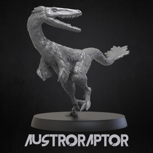 Austroraptor - Dinosaurs Set 3 - 3D IP Studios - Terrain Wargaming D&D DnD 28mm 32mm 40mm 54mm 75mm 100mm 125mm