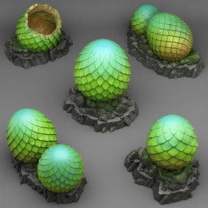 Abandoned Dragons Eggs - Print Your Monsters - Wargaming D&D DnD