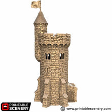 Load image into Gallery viewer, Adeline Tower - Kingdoms of Throne and Ash - Printable Scenery - Terrain, Wargaming, D&amp;D, DnD