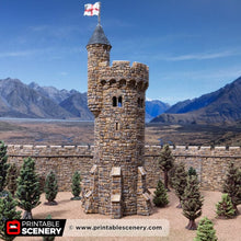 Load image into Gallery viewer, Adeline Tower - Kingdoms of Throne and Ash - Printable Scenery - Terrain, Wargaming, D&amp;D, DnD