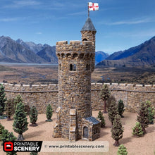 Load image into Gallery viewer, Adeline Tower - Kingdoms of Throne and Ash - Printable Scenery - Terrain, Wargaming, D&amp;D, DnD