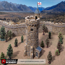 Load image into Gallery viewer, Adeline Tower - Kingdoms of Throne and Ash - Printable Scenery - Terrain, Wargaming, D&amp;D, DnD