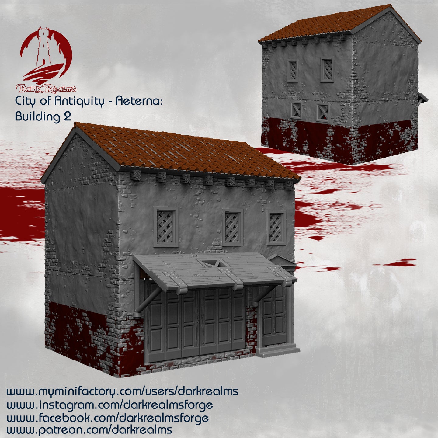 City of Antiquity Building 2 - Aeterna - Dark Realms Terrain Wargaming D&D DnD