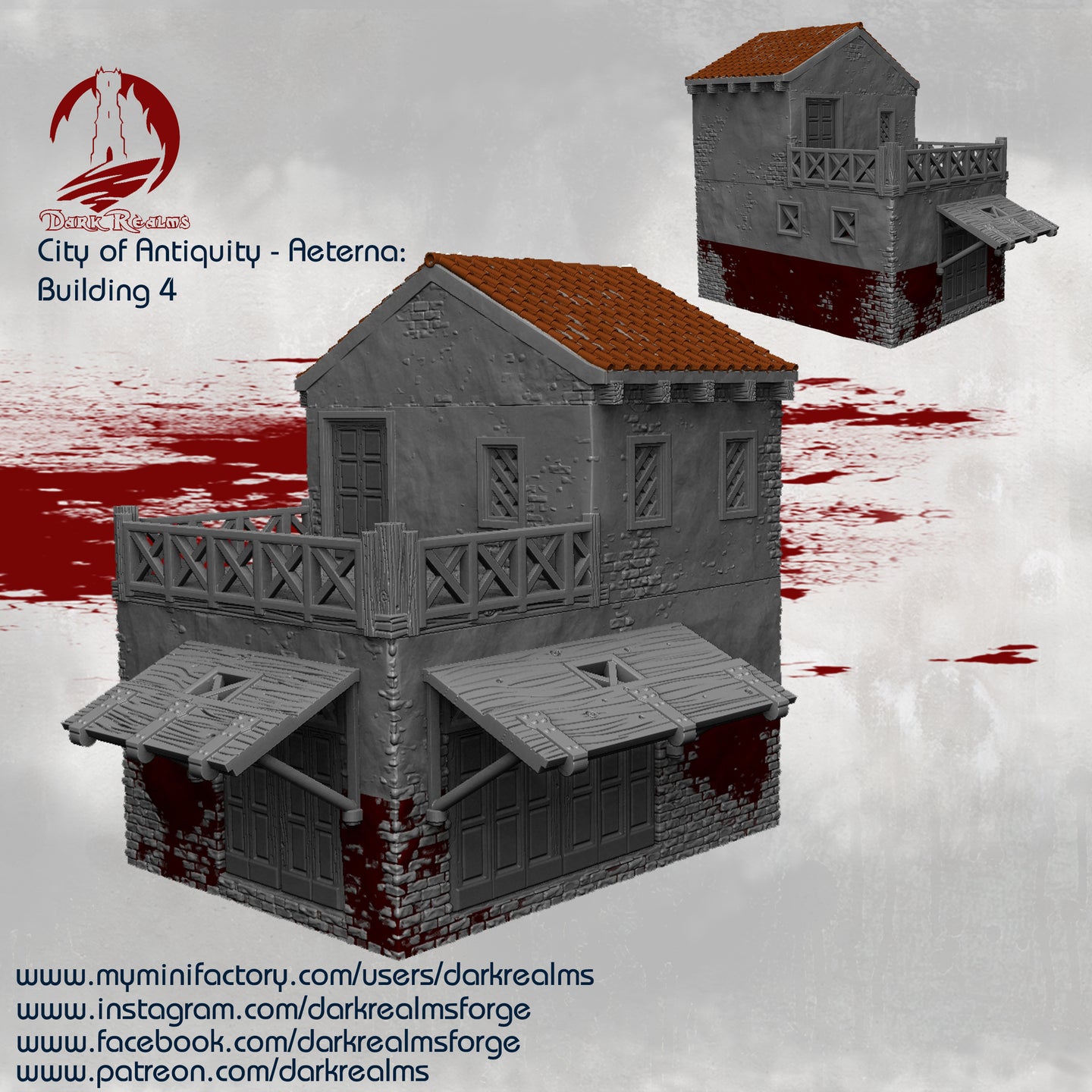 City of Antiquity Building 4 - Aeterna - Dark Realms Terrain Wargaming D&D DnD