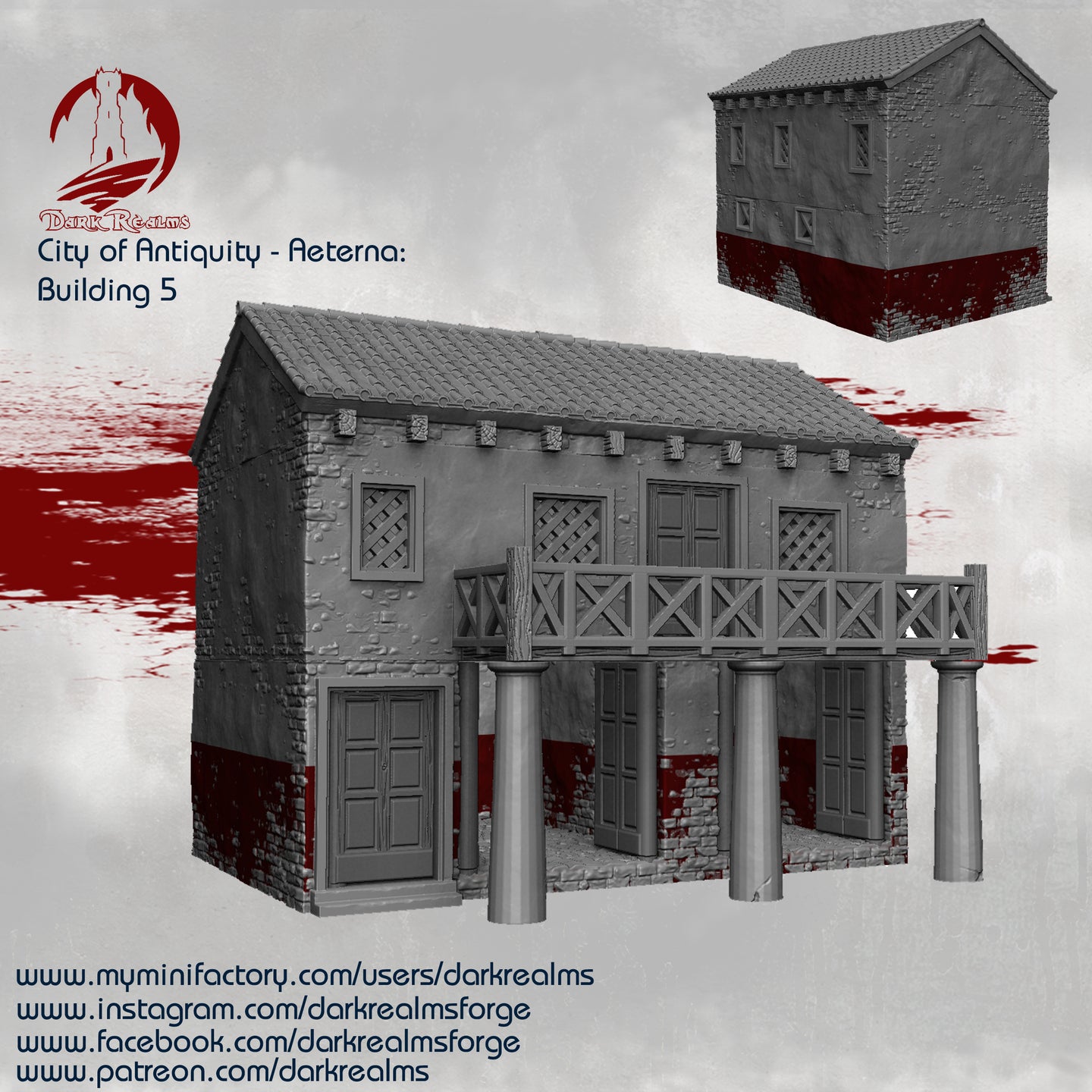 City of Antiquity Building 5 - Aeterna - Dark Realms Terrain Wargaming D&D DnD