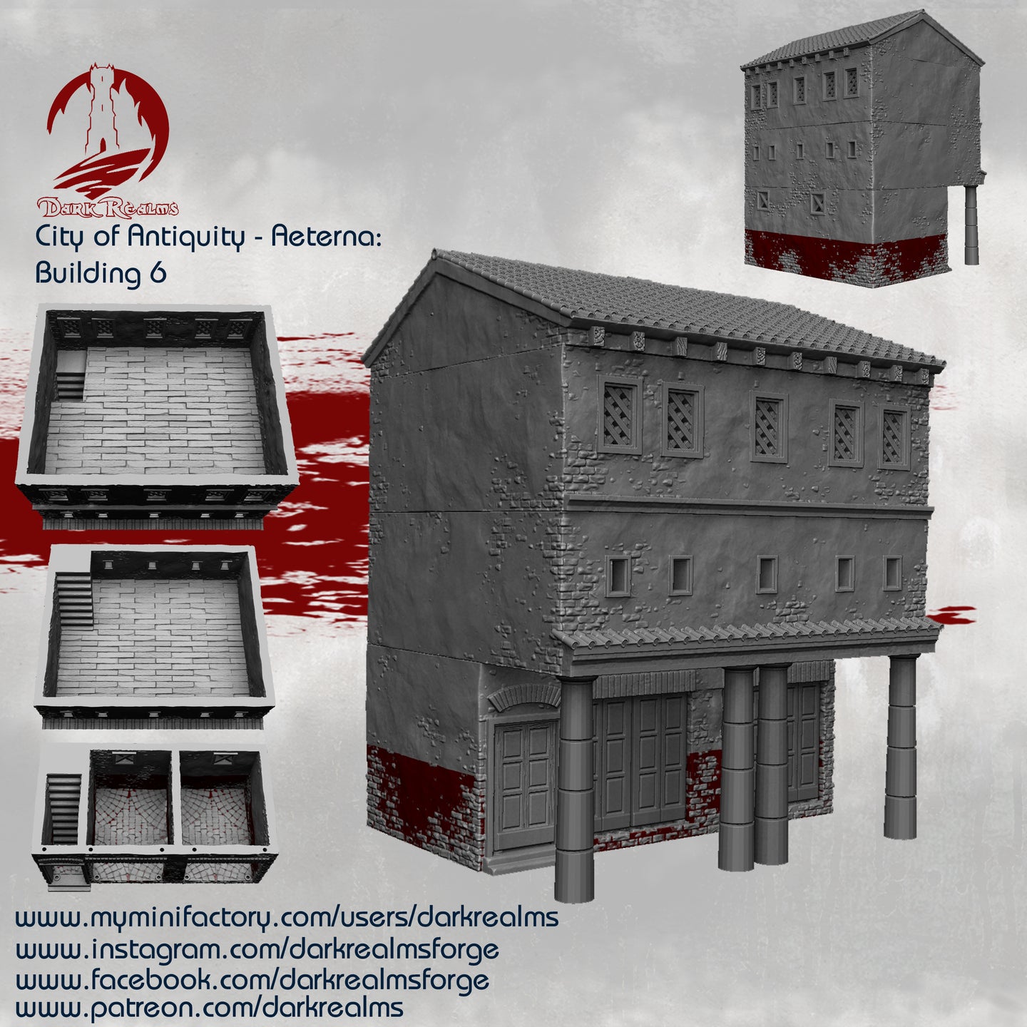 City of Antiquity Building 6 - Aeterna - Dark Realms Terrain Wargaming D&D DnD