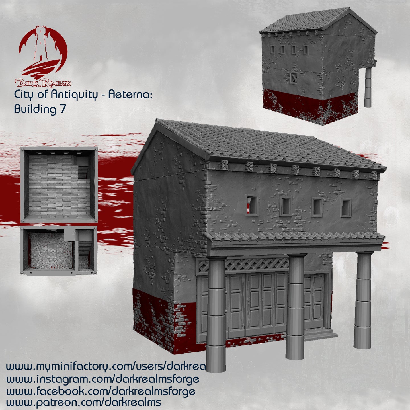 City of Antiquity Building 7 - Aeterna - Dark Realms Terrain Wargaming D&D DnD