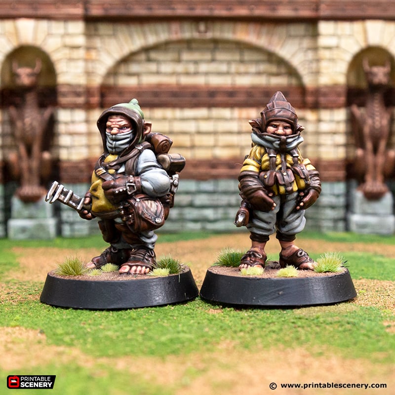 Airship Crew - Rise of the Halflings - Printable Scenery - Terrain, Wargaming, D&D, DnD 28mm 32mm 40mm 54mm
