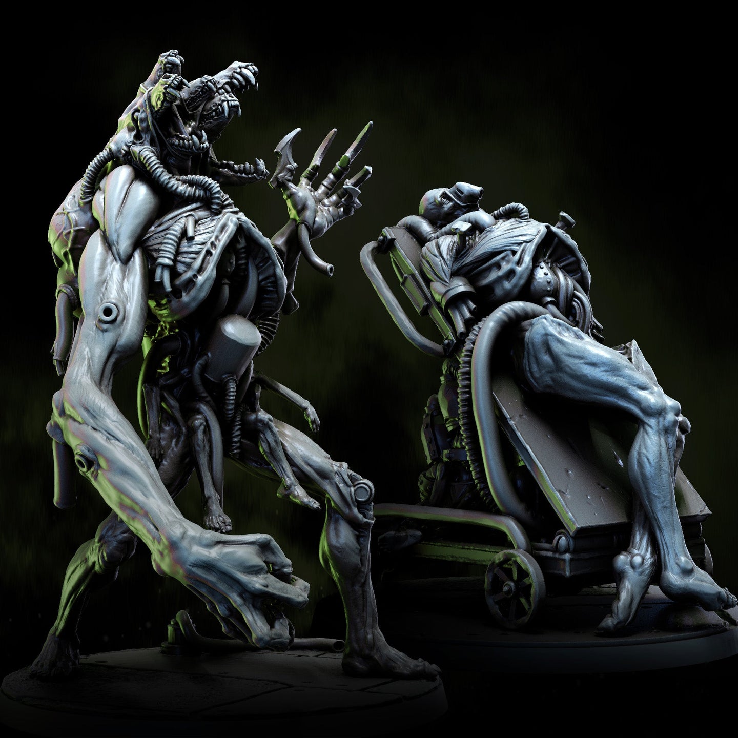 Fleshfang, the Howling Construct & Construct on Slab | Spires of Allstein