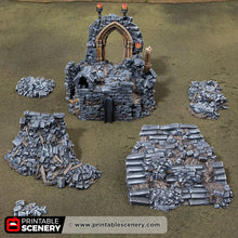 Load image into Gallery viewer, Altar of Desolation - Darkness &amp; Desolation - Printable Scenery - SystemHEX Terrain D&amp;D DnD