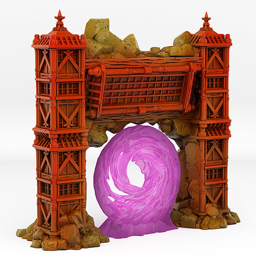 Ancient Asian Temple Portal With Its Ancestral Vortex Effect - Print Your Monsters - Wargaming D&D DnD