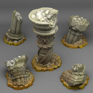 Ancient Greek Ruins - Print Your Monsters - Wargaming D&D DnD