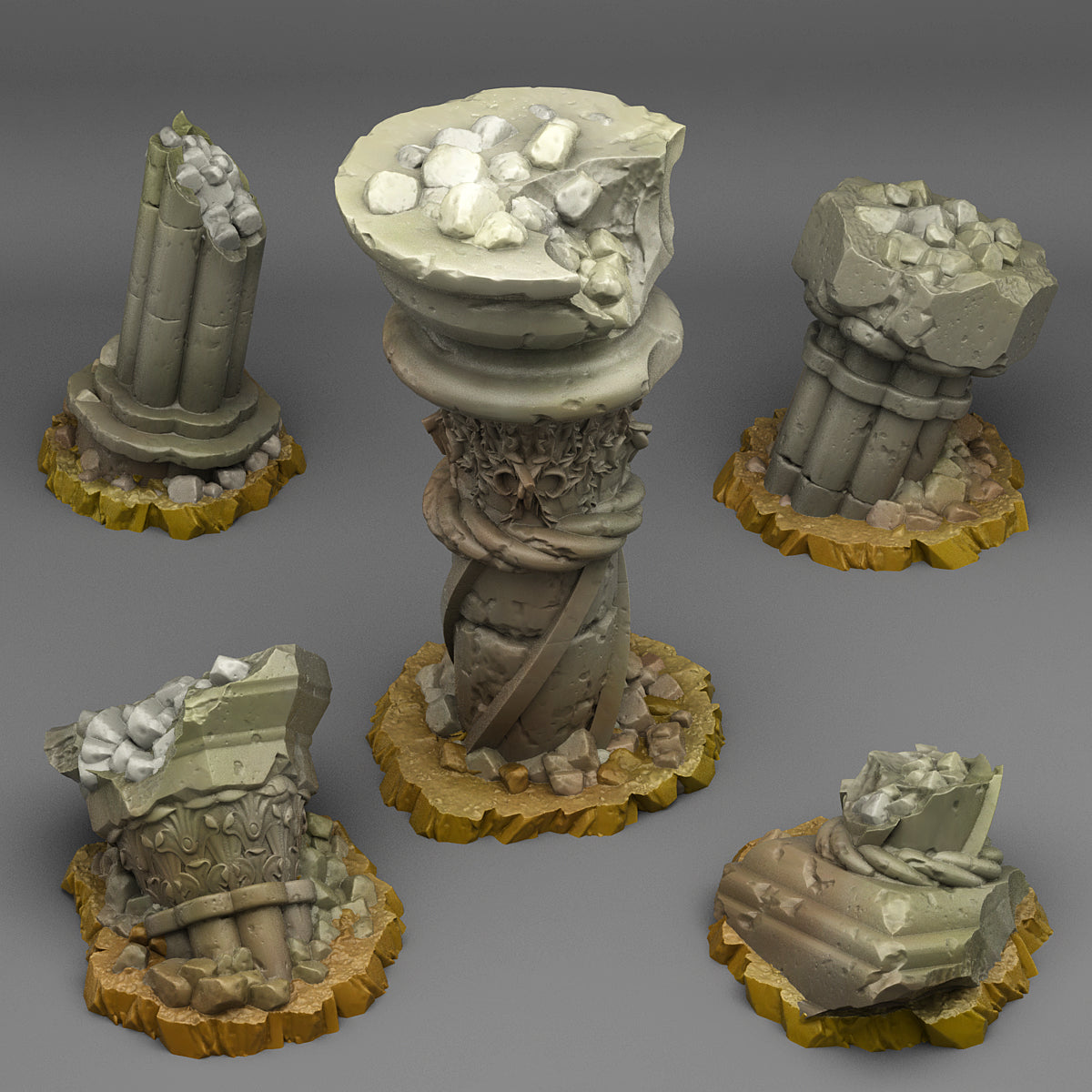 Ancient Greek Ruins - Print Your Monsters - Wargaming D&D DnD